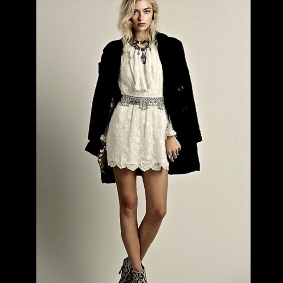 Mes Demoiselles ivory Embroidered Sash Dress 38 - Picture 4 of 4